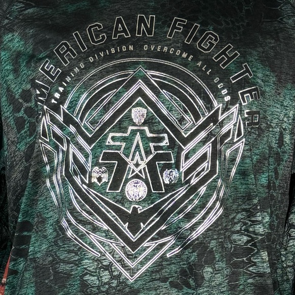 American Fighter Men's Graphic Long Sleeve Hooded T-Shirt - Size: 2XL- NWT - Picture 5 of 12